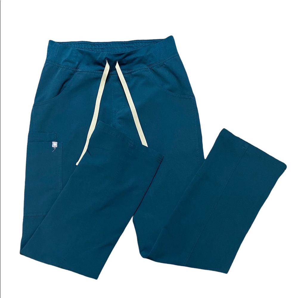 FIGS- Kade Cargo Scrub Pants- CARIBBEAN BLUE XS